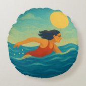 休日 ラウンドクッション (正面)