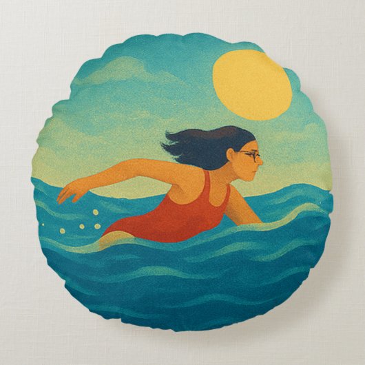 休日 ラウンドクッション (正面)