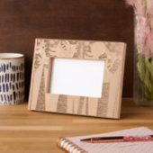 休日 レーザー彫刻フレーム (左)