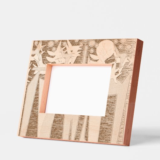 休日 レーザー彫刻フレーム (左)