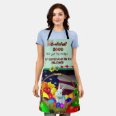 休日 – 感謝 エプロン (着用した状態)