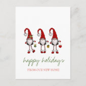 休日、我々は移動している、赤い格言 案内ポストカード (正面)