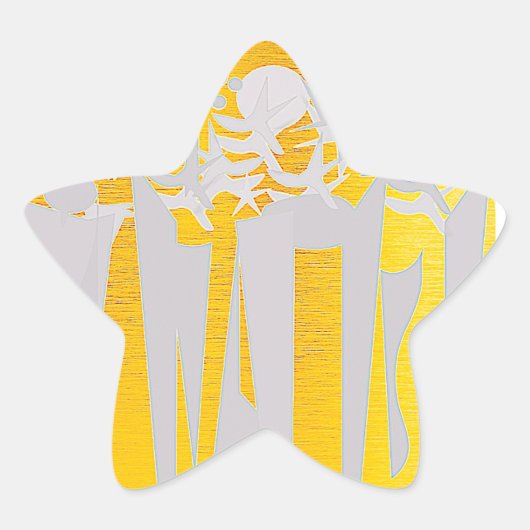 休日 星シール (正面)