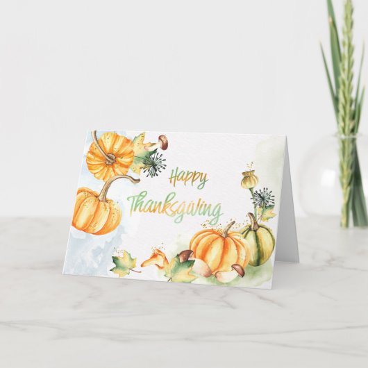 休日- wcハッピー感謝祭 カード (正面)