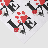 休日Santapaws -クリスマス愛の足のプリント 薄葉紙 (詳細)