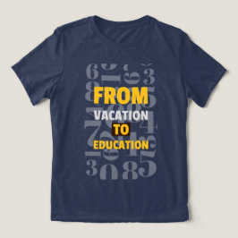 休暇から教育学校に始まる トライブレンドTシャツ