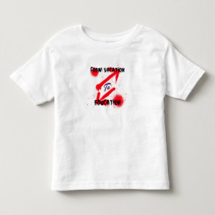 休暇から教育学校の始まりまで トドラーTシャツ