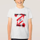 休暇から教育学校の始まりまで トライブレンドＴシャツ (正面)