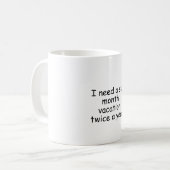 休暇が必要だ コーヒーマグカップ (正面左)