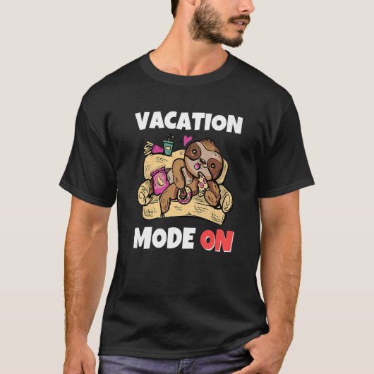 休暇と旅行のスロッスバケーションモードオン Tシャツ (正面)