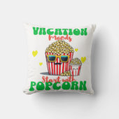休暇と最高のポップコーン愛好家のための休暇ギフト クッション (正面)