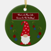 休暇には格言に限る セラミックオーナメント (正面)