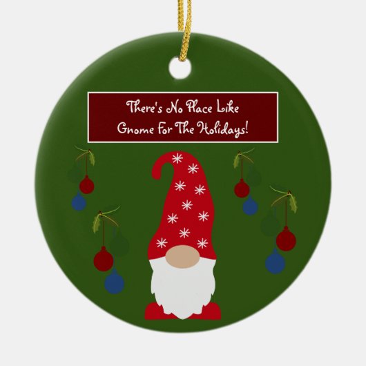 休暇には格言に限る セラミックオーナメント (正面)