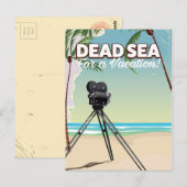 休暇に死海へ!旅行ポスター ポストカード (正面/裏面)