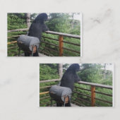 休暇に関係して下さい 名刺 (正面/裏面)