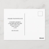 休暇のための新しい家 |お知らせ ポストカード (裏面)