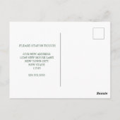 休暇のための新しい家 |お知らせ ポストカード (裏面)