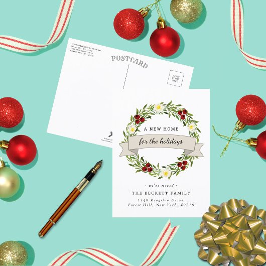 休暇のための新しい家 |お知らせ 案内ポストカード