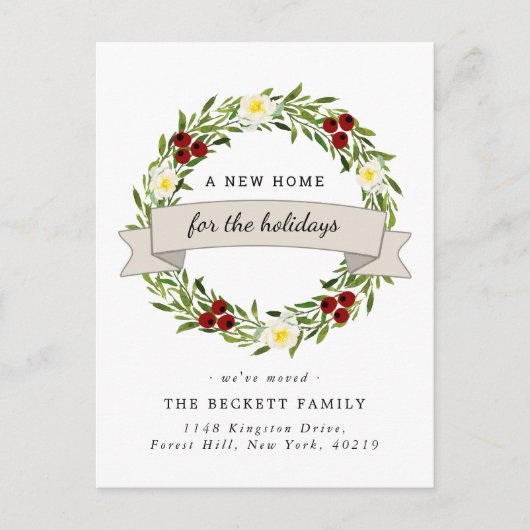 休暇のための新しい家 |お知らせ 案内ポストカード (正面)