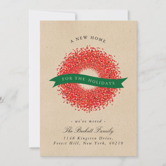 休暇のための新しい家 |クラフ素朴ト移動 シーズンカード (正面)