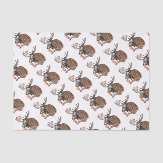 休暇のアメリカヘラジカ 薄葉紙 (正面)