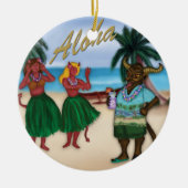 休暇のオーナメントのKrampus セラミックオーナメント (正面)