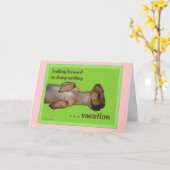 休暇のカスタマイズ可能な俳句の挨拶状 カード (黄色い花)