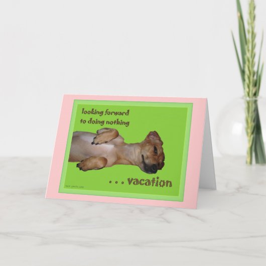 休暇のカスタマイズ可能な俳句の挨拶状 カード (正面)