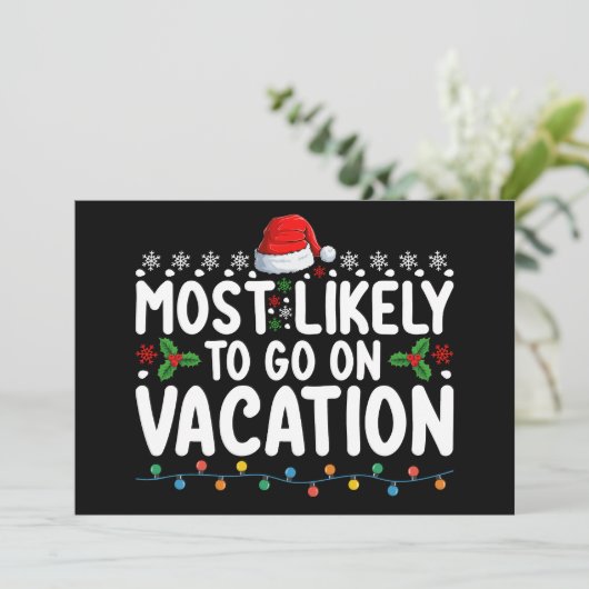 休暇のクリスマスファミリーに行く可能性が高い 招待状 (スタンド正面)