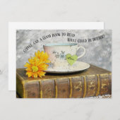 休暇のコーヒーと良い本を楽しむ読こと (正面/裏面)