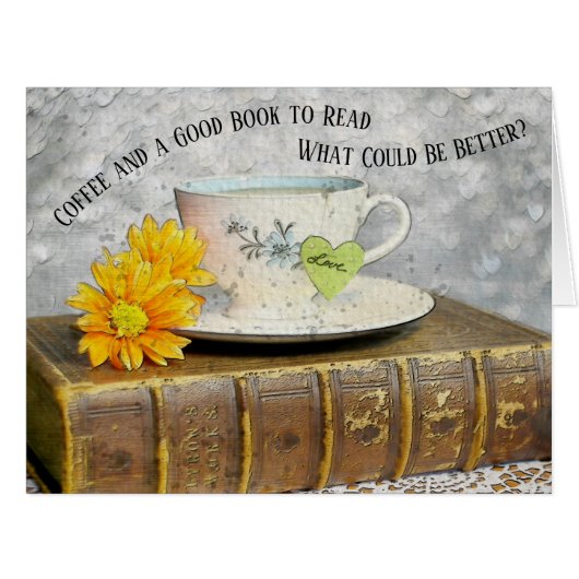 休暇のコーヒーと良い本を楽しむ読こと (正面横)