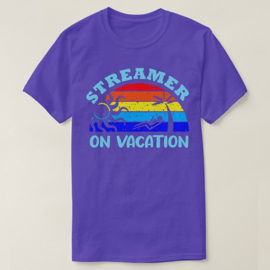 休暇のストリーマー Tシャツ (デザイン正面)