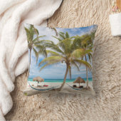 休暇のビーチ クッション (ブランケット)