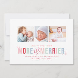 休暇のメリー出産のお知らせ シーズンカード