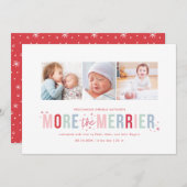 休暇のメリー出産のお知らせ シーズンカード (正面/裏面)