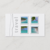 休暇のヤシの木の名刺 名刺 (裏面)