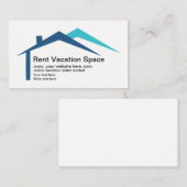 休暇のレンタルのウェブサイト 名刺 (正面/裏面)