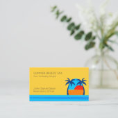 休暇のレンタルホームステイの休日のコテージ 名刺 (スタンド正面)