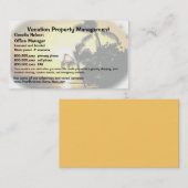 休暇の不動産か特性管理 名刺 (正面/裏面)