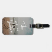 休暇の写真にカスタム戻る ラゲッジタグ (正面横)