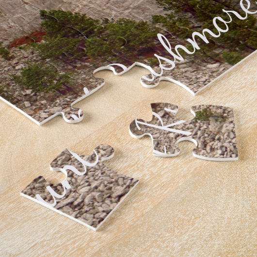 休暇の写真を ジグソーパズル (側面)