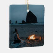 休暇の写真、休暇の記念品ギフトクリスマス セラミックオーナメント (右)