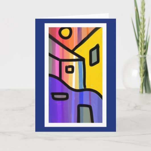 休暇の別荘(挨拶状) カード (正面)