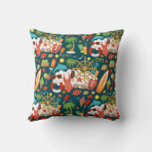 休暇の夏のパーティービーチ クッション (裏面)