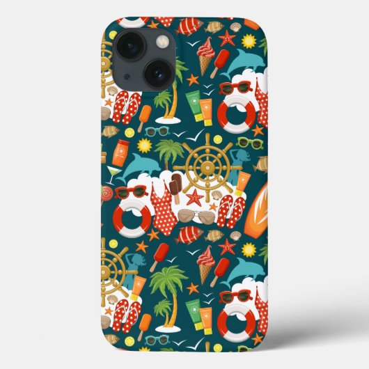 休暇の夏のパーティービーチ Case-Mate iPhoneケース (裏面)