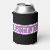 休暇の女のパーソナライズされた子 缶クーラー (缶裏面)