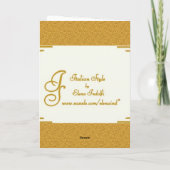 休暇の季節の挨拶状 シーズンカード (裏面)