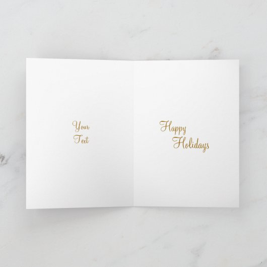 休暇の季節の挨拶状 シーズンカード (内部)