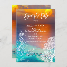 休暇の招待状の帆海バージン諸島 カード