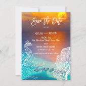 休暇の招待状の帆海バージン諸島 カード (正面)